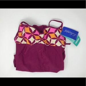 Purple One Piece Bathing Suit